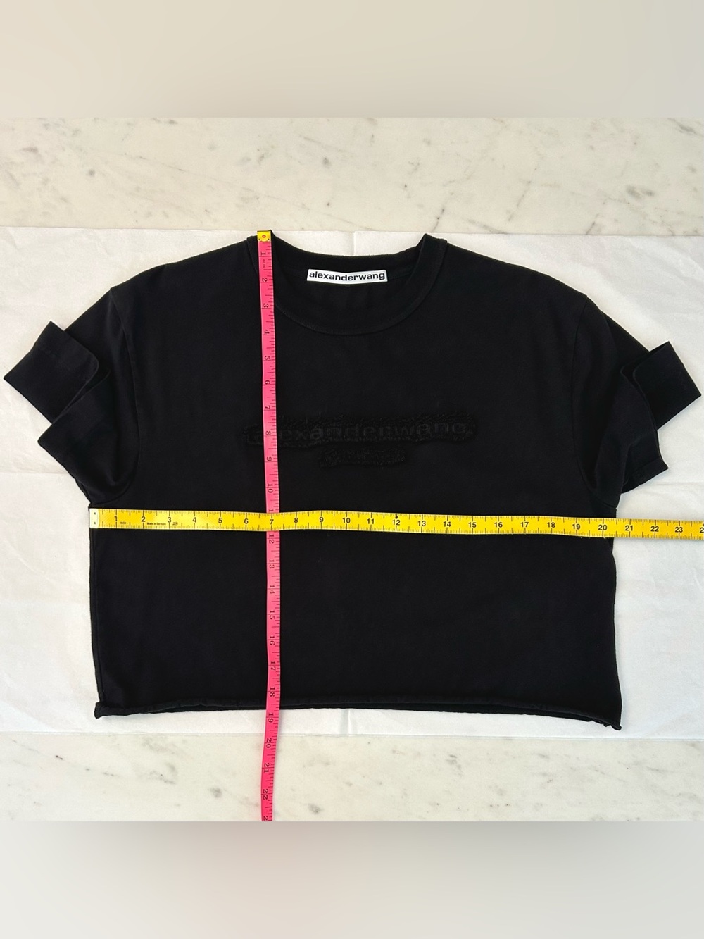 Alexander Wang Cropped T_3D Logo - Picture 2 of 7